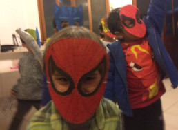 Manualidades máscaras superhéroes Provocarte talleres
